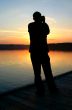 photographer capturing sunset