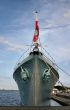 bow of an old battle ship