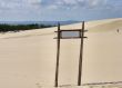 empty desert sign post