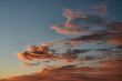 orange clouds formation