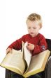 child is reading