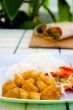 Curried Chicken with Rice and Vegetables - Jamaican Style