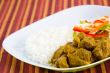 Goat Curry with Rice - Caribbean Style