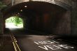 Road into tunnel