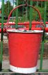 Red fire bucket