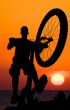 mountain biker silhouette