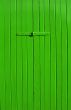 bright green wooden panel