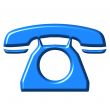 3D Azure Telephone