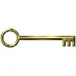 3D Golden Antique Key