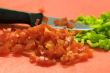 Chopped tomatoes and capsicum