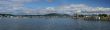 Panorama - Lobster traps on wharf,
