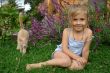 the child on the grass