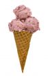 Strawberry Ice cream cone