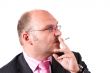 Businessman smoking