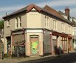 boarded up building on street corner