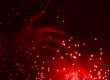 Red hand and fibre optic lights