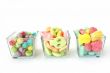 three bowls of sweets