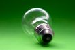 bulb on green