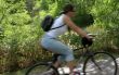 cyclist in motion , focus set in background
