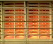 close view of gas fire
