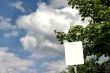sign post against the sky