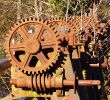 cogwheels over sluice gate