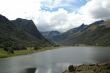 view on the mountain lake
