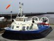 Hover craft at rest on apron