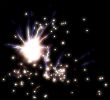 abstract firework glow
