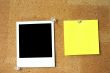 photo frame and yellow note