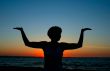 evening yoga at the beach