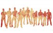textures style of people silhouettes