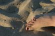 foot in the sand