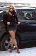 cute girl and luxury car