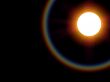 Sun with spectral bow ring