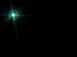 green radiating star
