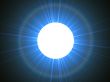 radiating sun with spectral bow