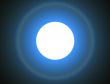 bright moon with spectral bow