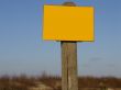 sign post -  ready to fill in
