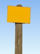 sign post -  ready to fill in