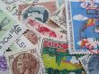 stamps in disarray - macro