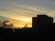 house estate in sunset