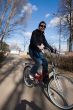 woman on a bicycle