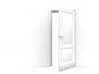 opened door