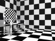 Checkered modern chair