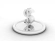 silvery character of dollar