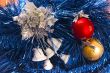 white bells and colour balls