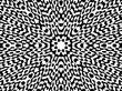 black and white radiating symmetry