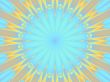 blue and brown abstract flower design