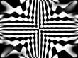 crazy black and white waves
